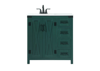 Elegant Lighting - VF90232MGN - Single Bathroom Vanity - Grant - green