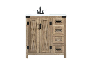 Elegant Lighting - VF90232NT - Single Bathroom Vanity - Grant - natural oak