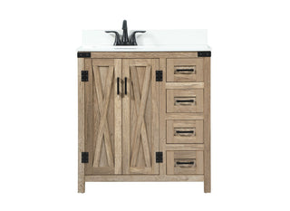 Elegant Lighting - VF90232NT-BS - Single Bathroom Vanity - Grant - natural oak