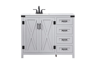 Elegant Lighting - VF90242GR - Single Bathroom Vanity - Grant - grey
