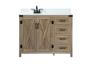 Elegant Lighting - VF90242NT-BS - Single Bathroom Vanity - Grant - natural oak