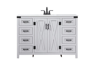 Elegant Lighting - VF90248GR - Single Bathroom Vanity - Grant - grey