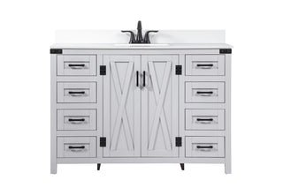 Elegant Lighting - VF90248GR-BS - Single Bathroom Vanity - Grant - grey