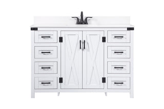 Elegant Lighting - VF90248WH-BS - Single Bathroom Vanity - Grant - white