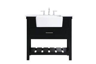 Elegant Lighting - VF60136BK - Single Bathroom Vanity - Clement - black