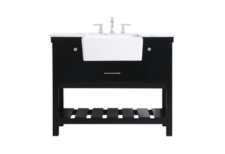 Elegant Lighting - VF60142BK - Single Bathroom Vanity - Clement - black