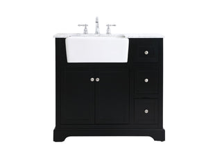 Elegant Lighting - VF60236BK - Single Bathroom Vanity - Franklin - black