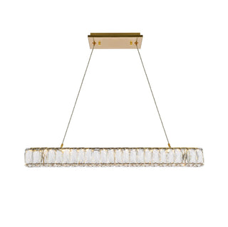 Elegant Lighting - 3502D31G - LED Linear Pendant - Monroe - Gold