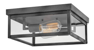 Beckham Small Flush Mount in Aged Zinc