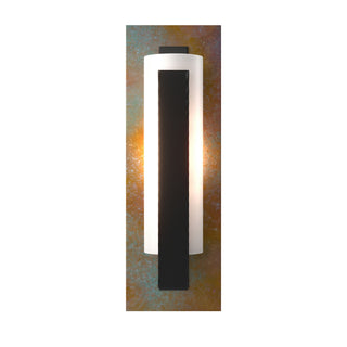Hubbardton Forge - 217186-SKT-10-CP-GG0065 - Forged Vertical Bar Sconce - Cherry or Copper Backplate - Vertical Bar - Black