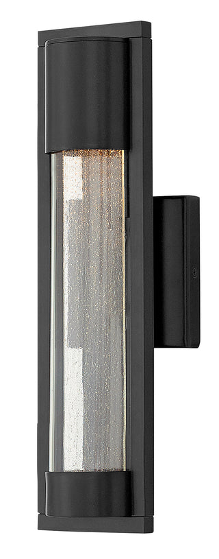 Mist Medium Wall Mount Lantern in Satin Black