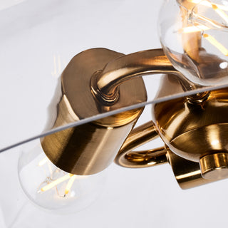 Dover Three Light Flush Mount in Vintage Brass