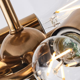Dover Three Light Flush Mount in Vintage Brass