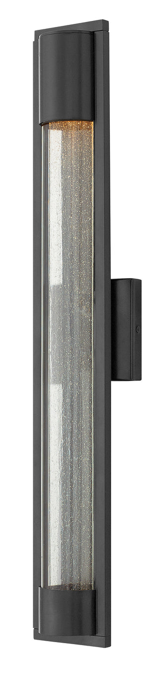 Mist Large Wall Mount Lantern in Satin Black