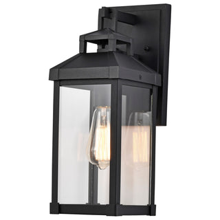 Corning One Light Wall Lantern in Matte Black