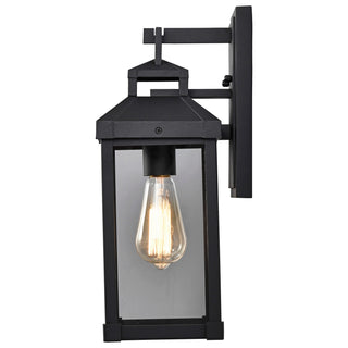 Corning One Light Wall Lantern in Matte Black