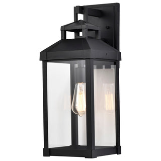 Corning One Light Wall Lantern in Matte Black