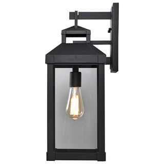 Corning One Light Wall Lantern in Matte Black