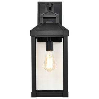 Corning One Light Wall Lantern in Matte Black