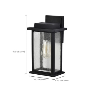 Sullivan One Light Wall Lantern in Matte Black