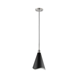 Nuvo Lighting - 60-7472 - One Light Pendant - Tango - Matte Black / Polished Nickel