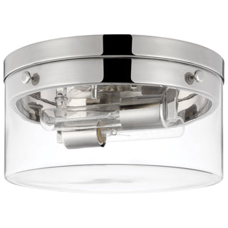 Nuvo Lighting - 60-7637 - Two Light Flush Mount - Intersection - Polished Nickel