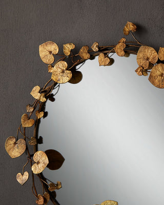 Vinna Mirror in Antique Brass