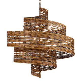 Currey and Company - 9000-0925 - Five Light Chandelier - Saisei - Khaki/Natural