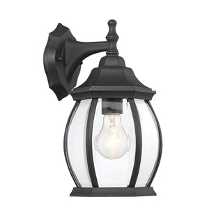 Meridian - M50053BK - One Light Outdoor Wall Lantern - Black