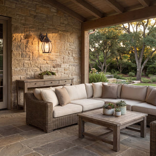 One Light Outdoor Wall Lantern in Rustic Bronze
