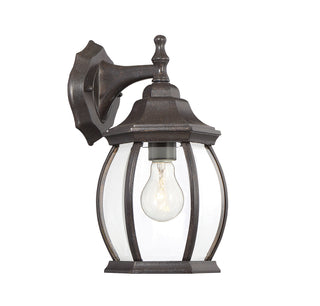 Meridian - M50053RB - One Light Outdoor Wall Lantern - Rustic Bronze