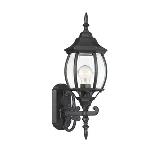 Meridian - M50054BK - One Light Outdoor Wall Lantern - Black