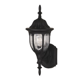 Meridian - M50057BK - One Light Outdoor Wall Lantern - Black