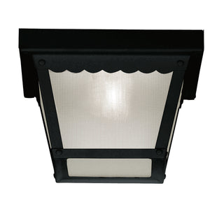 Meridian - M50058BK - One Light Outdoor Flush Mount - Black