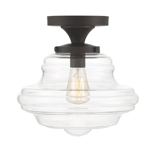 Meridian - M60069ORB - One Light Semi-Flush Mount - Oil Rubbed Bronze