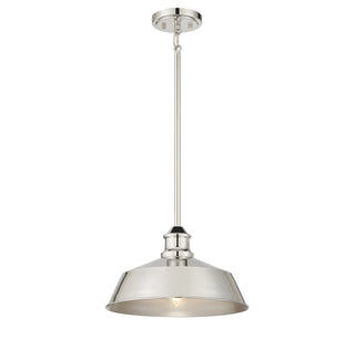 Meridian - M7021PN - One Light Pendant - Polished Nickel