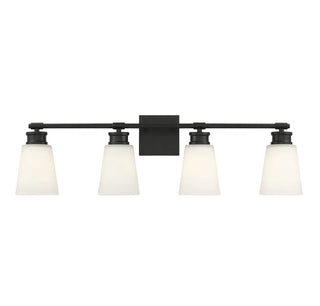 Meridian - M80056MBK - Four Light Bathroom Vanity - Matte Black