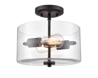 Millennium - 2710-MB - Two Light Semi-Flush Mount - Verlana - Matte Black