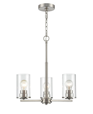 Millennium - 2713-BN - Three Light Chandelier - Verlana - Brushed Nickel