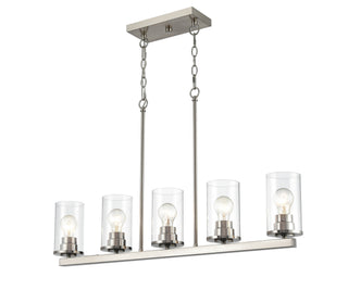 Millennium - 2725-BN - Five Light Chandelier - Verlana - Brushed Nickel