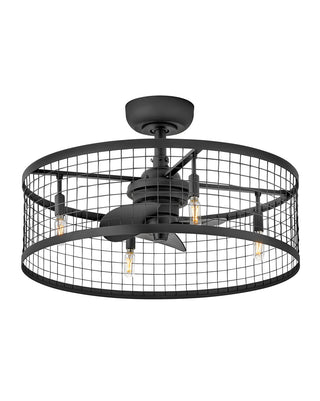 Hinkley - 904724FMB-LIA - 24" LED Fandelier - Finnigan - Matte Black