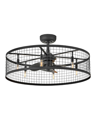 Hinkley - 904730FMB-LIA - 30"Fandelier - Finnigan - Matte Black
