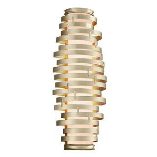Vertigo Wall Sconce In WARM SILVER LEAF Finish