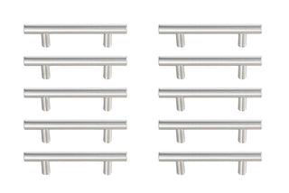 Elegant Lighting - PL400-3-NK-10PK - Bar Pull Multipack (set of 10) - Quinn - Brushed Nickel