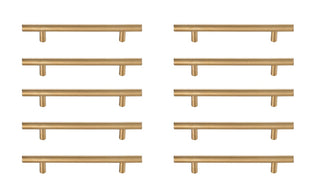 Elegant Lighting - PL400-5-BR-10PK - Bar Pull Multipack (set of 10) - Quinn - Brass
