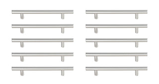 Elegant Lighting - PL400-5-NK-10PK - Bar Pull Multipack (set of 10) - Quinn - Brushed Nickel