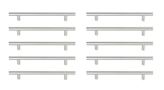 Elegant Lighting - PL400-6-NK-10PK - Bar Pull Multipack (set of 10) - Quinn - Brushed Nickel