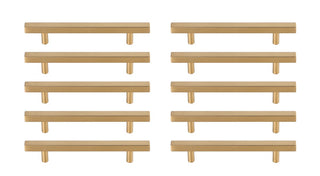 Elegant Lighting - PL402-5-BR-10PK - Bar Pull Multipack (set of 10) - Dior - Brass