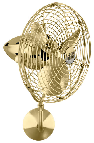 Matthews Fan Company - BP-BRBR-MTL - 13" Ceiling Fan - Bruna Parede - Brushed Brass