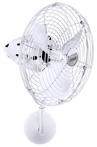 Matthews Fan Company - BP-WH-MTL - 13" Ceiling Fan - Bruna Parede - Gloss White